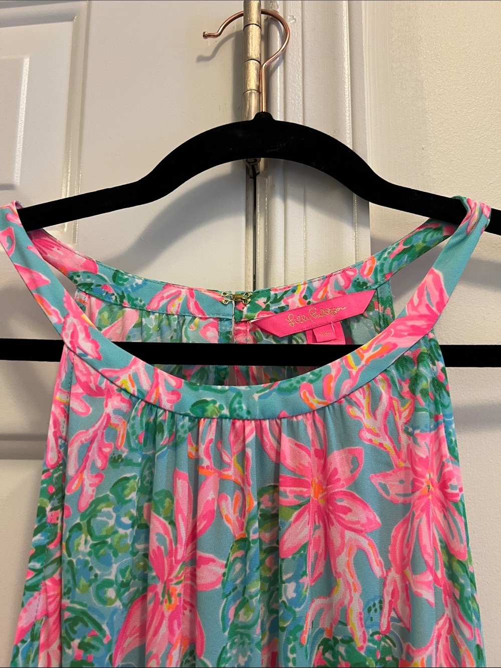 Lilly Pulitzer size 12 Pamelyn Lileeze in surf blue - Picture 3 of 5